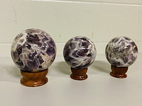 3x amethist chevron bollen - afbeelding 5 van  5