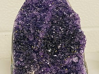 3x amethist staande druses uruguay, paars - afbeelding 3 van  4