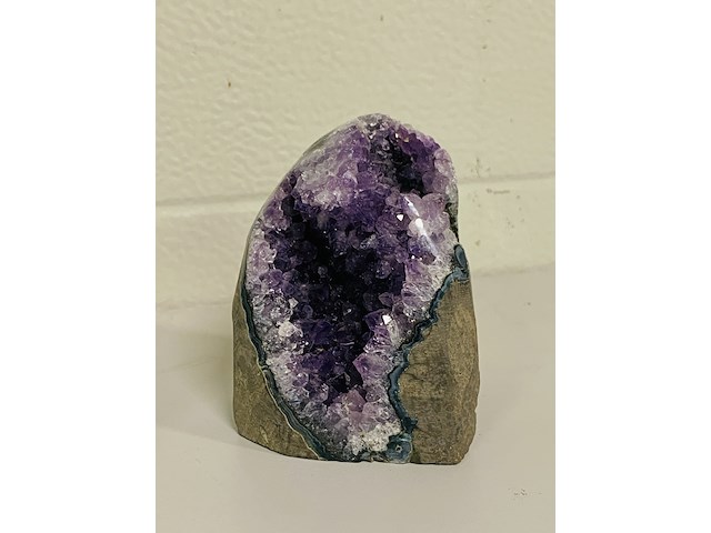 3x amethist staande druses uruguay, paars - afbeelding 4 van  4