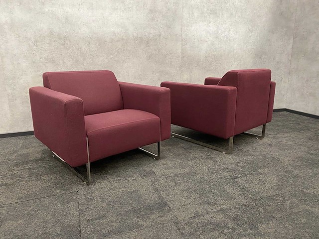 3x artifort mare - design fauteuil - paars - afbeelding 2 van  16