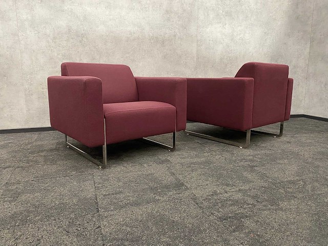 3x artifort mare - design fauteuil - paars - afbeelding 3 van  16