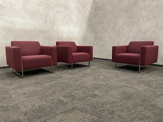 3x artifort mare - design fauteuil - paars - afbeelding 1 van  16
