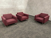 3x artifort mare - design fauteuil - paars - afbeelding 9 van  16