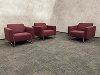 3x artifort mare - design fauteuil - paars - afbeelding 12 van  16