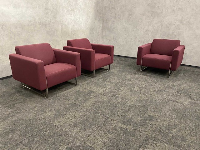 3x artifort mare - design fauteuil - paars - afbeelding 13 van  16