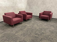 3x artifort mare - design fauteuil - paars - afbeelding 13 van  16
