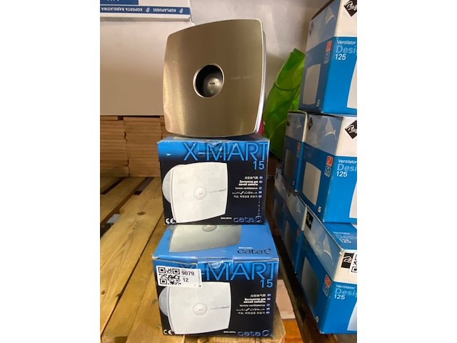 3x badkamerventilator x-mart 15 inox t rvs - afbeelding 2 van  9