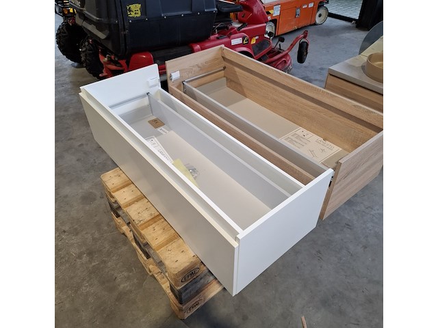 3x badmeubel dekker, lanesto, mat wit - afbeelding 5 van  6