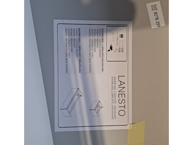 3x badmeubel dekker, lanesto, mat wit - afbeelding 6 van  6