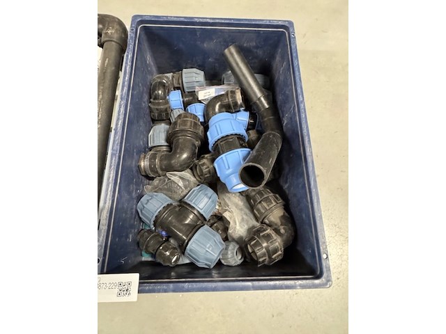 3x bak klemkoppelingen, afsluiters en meters, grijs - afbeelding 2 van  9