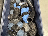 3x bak klemkoppelingen, afsluiters en meters, grijs - afbeelding 2 van  9