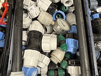 3x bak klemkoppelingen, afsluiters en meters, grijs - afbeelding 3 van  9