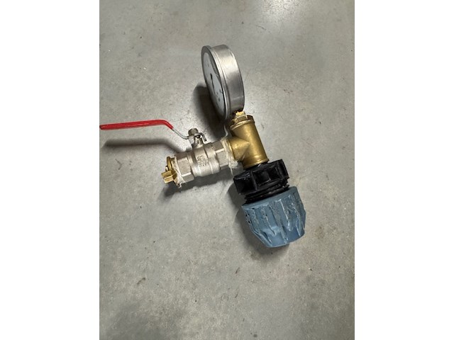 3x bak klemkoppelingen, afsluiters en meters, grijs - afbeelding 6 van  9