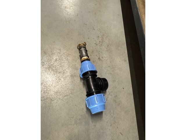 3x bak klemkoppelingen, afsluiters en meters, grijs - afbeelding 8 van  9