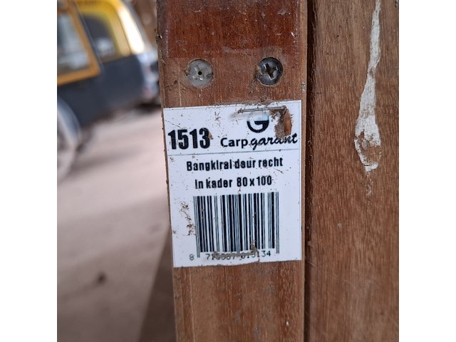 3x bangkiral deur in kader carp garant - afbeelding 5 van  6
