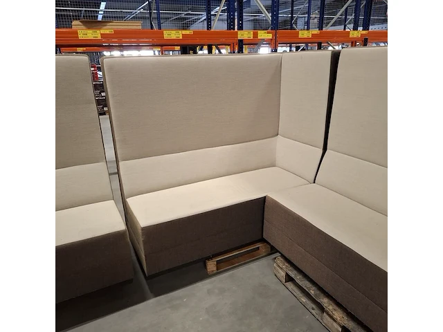 3x bank, beige / antraciet - afbeelding 4 van  8