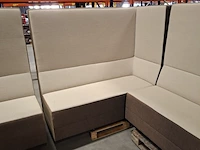 3x bank, beige / antraciet - afbeelding 4 van  8