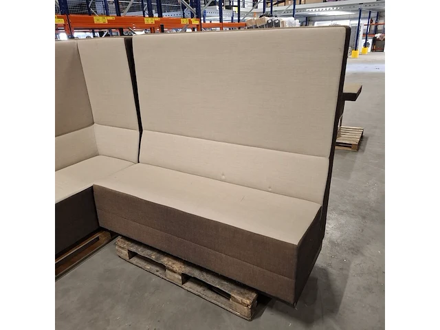 3x bank, beige / antraciet - afbeelding 5 van  8
