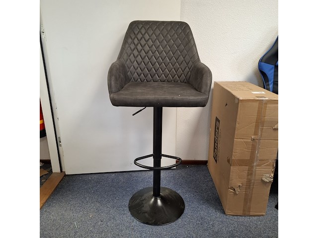 3x barkruk antraciet - afbeelding 1 van  4