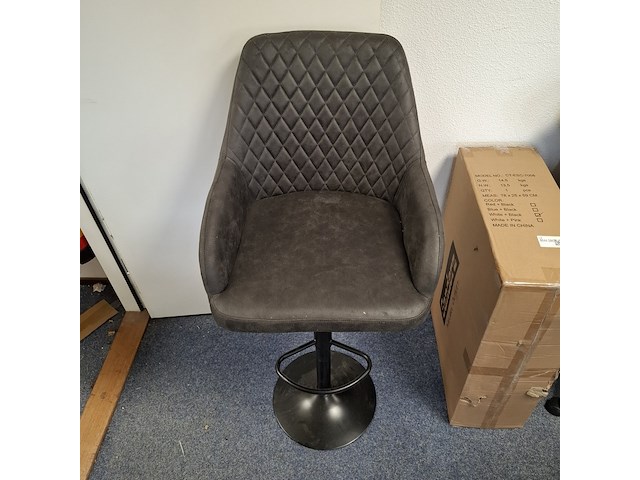 3x barkruk antraciet - afbeelding 2 van  4