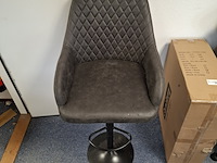 3x barkruk antraciet - afbeelding 2 van  4