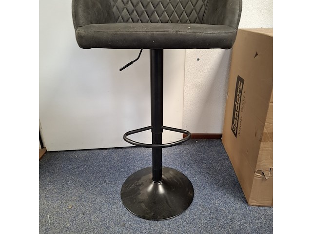 3x barkruk antraciet - afbeelding 3 van  4