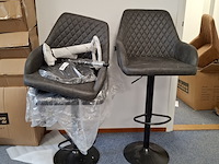 3x barkruk antraciet - afbeelding 4 van  4