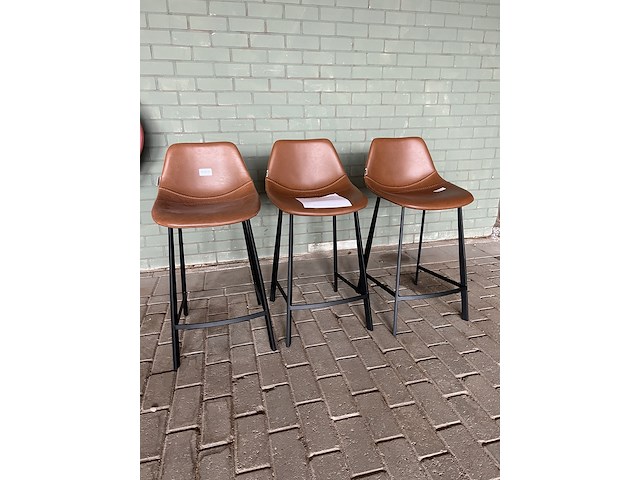 3x barkruk, dutchbone, franky - afbeelding 1 van  2