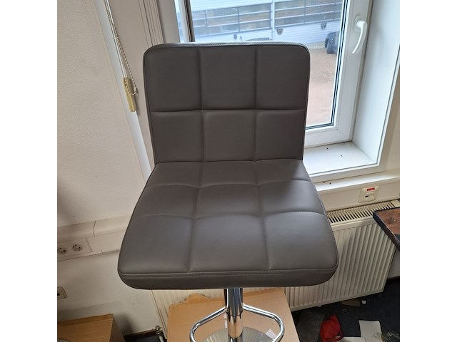 3x barkruk grijs - afbeelding 3 van  5