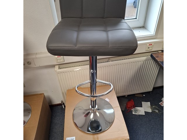 3x barkruk grijs - afbeelding 4 van  5