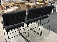 3x barstoel jarel, microleder, antraciet - afbeelding 3 van  6