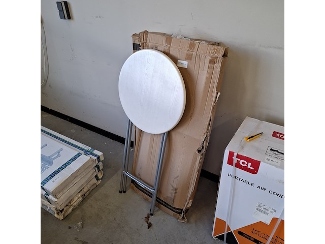 3x bartafel, deuba, wit - afbeelding 4 van  5