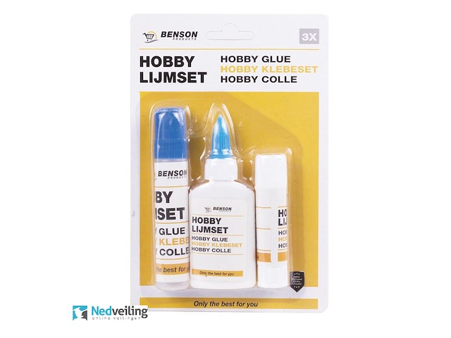 3x benson 3 delig hobbylijmset - afbeelding 2 van  3