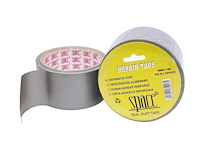 3x benson repatietape (duck tape) 10m x 50mm grijs - afbeelding 1 van  3