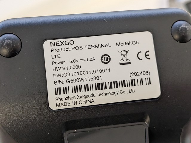 3x betaalterminal nexgo, g5 - afbeelding 14 van  14