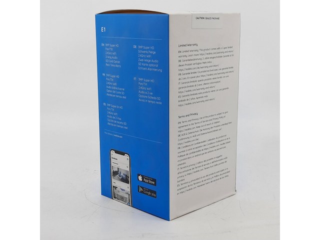 3x beveiligingscamera, reolink, e1 3mp super hd - afbeelding 3 van  3