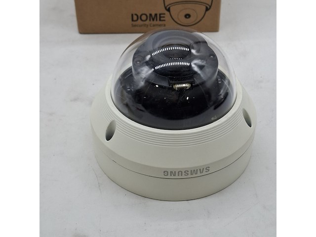 3x beveiligingscamera, samsung, wisenet dome securitycamera - afbeelding 2 van  6