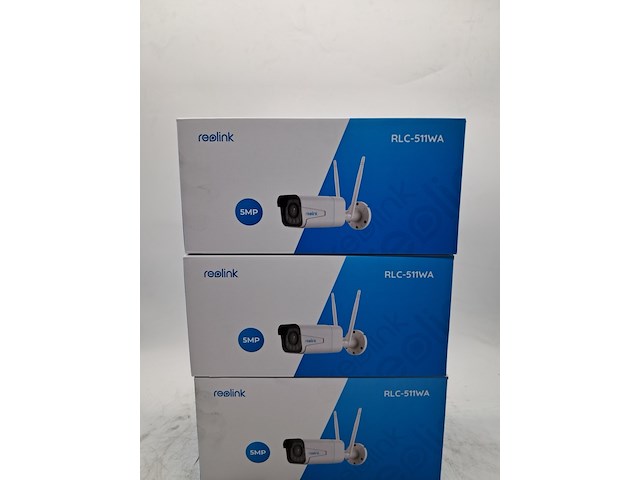 3x bewakingscamera, reolink, rlc-511wa 5mp, 2021 - afbeelding 1 van  5