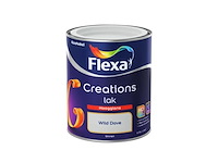 3x binnenlak hoogglans 750 ml flexa, creations, wild dove - afbeelding 2 van  2