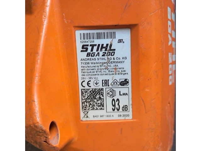 3x bladblazer, stihl, bga 200 - afbeelding 10 van  18