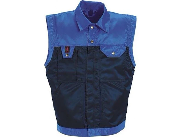 3x bodywarmer, mascot, blauw / zwart, 3xl - afbeelding 1 van  3