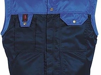 3x bodywarmer, mascot, blauw / zwart, 3xl