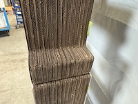 3x boekenkast kubedesign, zwart en wit - afbeelding 4 van  5