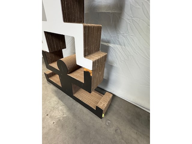 3x boekenkast kubedesign, zwart en wit - afbeelding 5 van  5