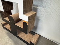 3x boekenkast kubedesign, zwart en wit - afbeelding 5 van  5