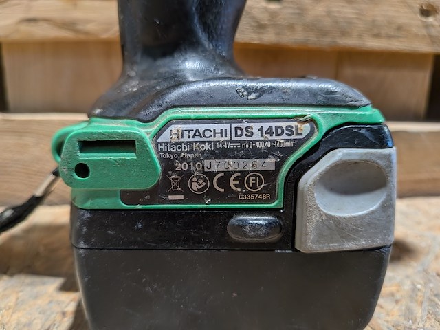 3x boor-/schroefmachine, hitachi, ds 18dbsl / ds 14dsl, incl. 6x accu - afbeelding 8 van  18