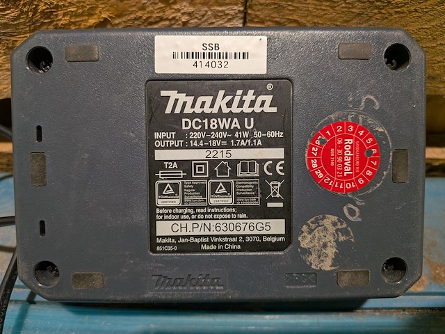 3x boor-/schroefmachine, makita, incl. accu's en acculader - afbeelding 7 van  16