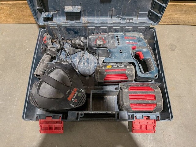 3x boorhamer, bosch, gbh, incl. accu's en acculaders - afbeelding 3 van  14