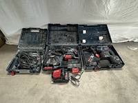 3x boormachine, metabo, gbh 36 v-li en gbh 2-20 d - afbeelding 1 van  4