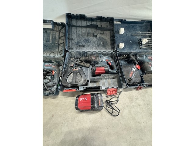 3x boormachine, metabo, gbh 36 v-li en gbh 2-20 d - afbeelding 3 van  4